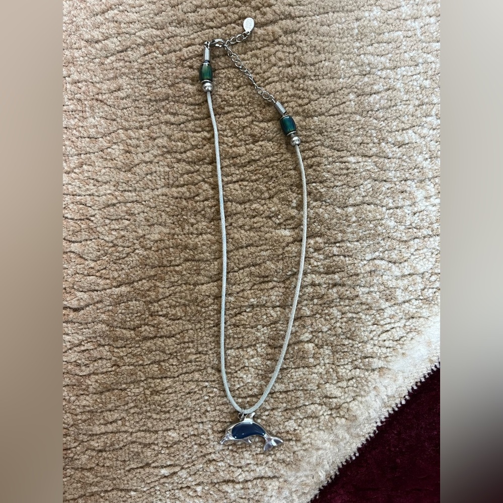 Dolphin mood necklace